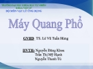 Bài thuyết trình Máy quang phổ