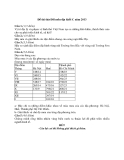 Đề thi thử ĐH môn địa khối C năm 2013