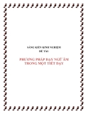 Sáng kiến kinh nghiệm: Phương pháp dạy ngữ âm trong một tiết dạy