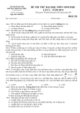 Đề thi thử Đại học môn Sinh học lần 2 năm 2013 - THPT Đa Phúc - Mã đề 155 (Kèm đáp án)