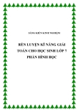SKKN: Rèn luyện kĩ năng giải toán cho học sinh lớp 7 phần Hình học