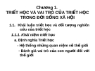Bài giảng Triết học - Chương 1