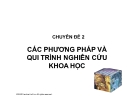 Chuyên đề: Các phương pháp và qui trình nghiên cứu khoa học