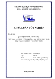 Khóa luận tốt nghiệp: Quan hệ kinh tế, thương mại Việt Nam - Các tiểu vương quốc Ả Rập thống nhất (UAE). Thực trạng và triển vọng phát triển