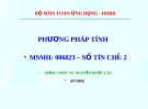 Bài giảng Phương pháp tính: Chương 0 - TS. Nguyễn Quốc Lân