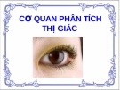 Bài giảng Cơ quan phân tích thị giác