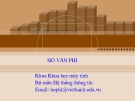 Bài giảng Cơ sở dữ liệu Web và XML: Chương 1 - GV. Hồ Văn Phi