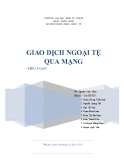 Tiểu luận: Giao dịch ngoại tệ qua mạng