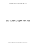 Báo cáo hoạt động năm 2012