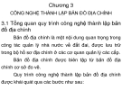 Bài giảng Bản đồ địa chính - Chương 3: Công nghệ thành lập bản đồ địa chính