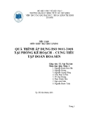 Tiểu luận Quản trị chất lượng: Quá trình áp dụng ISO 9001-2008 tại phòng kế hoạch – cung tiêu tập đoàn Hoa Sen