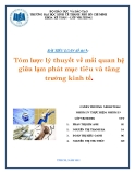 Tiểu luận Lý thuyết Tài chính tiền tệ: Tóm lược lý thuyết về mối quan hệ giữa lạm phát mục tiêu và tăng trưởng kinh tế