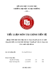 Tiểu luận môn Tài chính tiền tệ: Chiến lược thâm nhập của các công ty đa quốc gia vào các nước đang phát triển và các hình thức thủ đoạn “chuyển giá” của các công ty này ở các nước nhận đầu tư