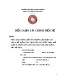 Tiểu luận Tài chính tiền tệ: Những bất ổn thường gặp hiện nay trong hệ thống ngân hàng thương mại (NHTM) của các nước trên thế giới và những ứng phó của ngân hàng trung ương (NHTW) đối với những vấn đề này