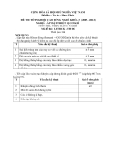 Đề thi thực hành Lắp đặt thiết bị cơ khí năm 2012 (Mã đề TH6)