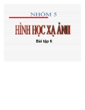 Bài tập nhóm: Môn hình học xạ ảnh