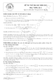 Đề thi thử Đại học môn Toán lần 2 năm 2012