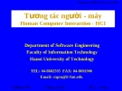 Bài giảng Tương tác người máy: Chương X - Lương Mạnh Ba