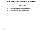 Bài giảng Trang bị điện ô tô - Chương 5: Hệ thống khởi động