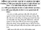 Bài giảng Tổng quan du lịch và khách sạn: Chương 2