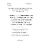 Luận văn thạc sĩ: Nghiên cứu giải pháp nâng cao hiệu quả trình độ thể lực cho nam sinh viên không chuyên ngành thể dục thể thao trường Đại Học Tây Nguyên
