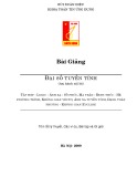 Bài giảng Đại số tuyến tính - Bùi Xuân Diệu