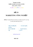 Đồ án Marketing công nghiệp: Xây dựng kế hoạch Marketing cho sản phẩm giả da PVC của công ty cổ phần nhựa Rạng Đông năm 2015