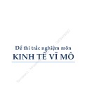 Đề thi trắc nghiệm môn Kinh tê vĩ mô (phần 1)