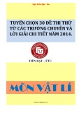 Tuyển chọn 30 đề thi thử từ các trường chuyên và lời giải chi tiết năm 2014 môn Vật lí - Ngô Tiến Đạt