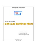 Tiểu luận Lịch sử hóa học: Sử dụng tư liệu lịch sử hóa học vào dạy học hóa học 10