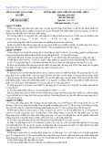 Đề thi học sinh giỏi thành phố lớp 9 năm học 2014-2015 môn Hóa học - Sở GD&ĐT Hà Nội