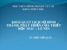 Bài giảng Khái quát lịch sử hình thành, phát triển của triết học Mác – Lê nin