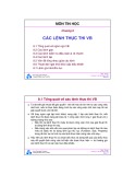 Bài giảng môn Tin học: Chương 8 - ĐH Bách khoa TP.HCM
