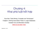 Bài giảng Chương 4 - Khai phá luật kết hợp