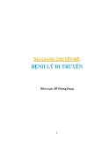 Bài giảng chuyên đề Bệnh lý di truyền - Đỗi Hoàng Dung