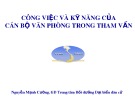 Bài giảng Công việc và kỹ năng của cán bộ văn phòng trong tham vấn