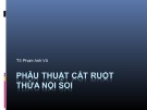 Bài giảng Phẫu thuật cắt ruột thừa nội soi - TS. Phạm Anh Vũ