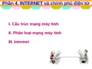 Bài giảng Tin học ứng dụng trong quản lý hành chính Nhà nước: Phần 4 - Internet và chính phủ điện tử