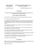 Quyết định số: 58/2015/QĐ-UBND