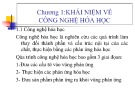 Bài giảng Hóa kỹ thuật - Chương 1: Khái niệm về công nghệ hóa