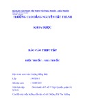 Bài báo cáo thực tập thực tế ở Nhà thuốc - Hiệu thuốc