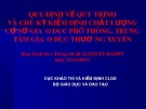 Bài giảng Quy định về quy trình và chu kỳ kiểm định chất lượng cơ sở giáo dục phổ thông, trung tâm giáo dục thường xuyên