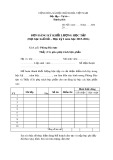 Đơn đăng ký khối lượng học tập