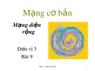 Bài giảng Mạng cơ bản: Bài 9 - Mạng diện rộng
