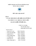 Tiểu luận Luật Kinh tế: Các quy định pháp luật hiện hành về xử lý tài chính và xác định giá trị tài sản doanh nghiệp cổ phần hóa