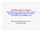 Hướng dẫn sử dụng bộ tiêu chuẩn đánh giá chất lượng chương trình đào tạo của Asean University Network (aun)