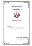 Hồ sơ bài giảng chủ đề: Biến mô men thủy lực