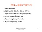 Bài giảng môn Kỹ thuật điện tử - Lê Thị Kim Anh