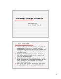 Bài giảng Kỹ thuật viễn thám:  Chương 1 - Hoàng Thanh Tùng