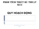Bài giảng Phân tích và thiết kế thuật giải: Bài 4 - TS. Ngô Quốc Việt